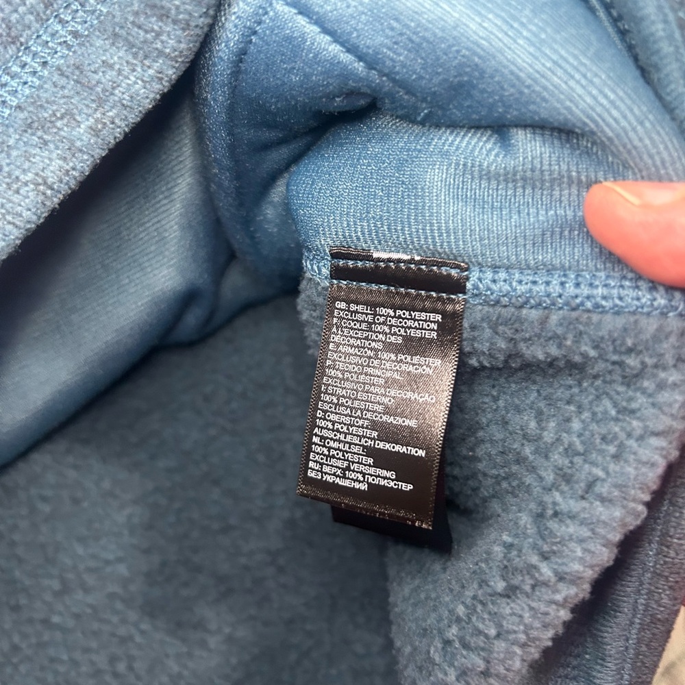 The North Face Blue Fleece Vest Outdoor Essential - Picture 8 of 13